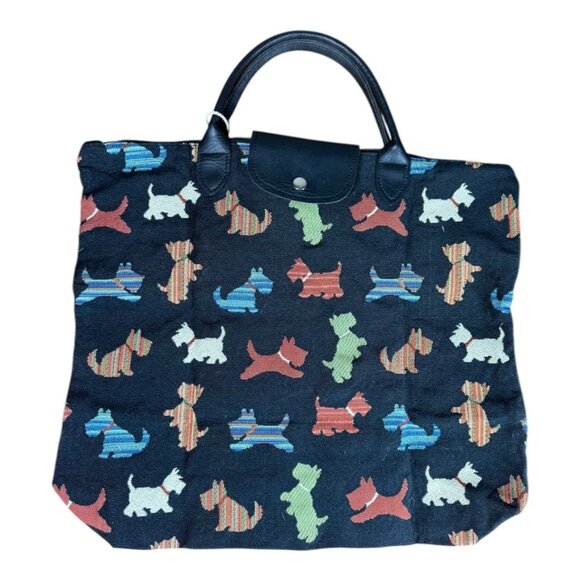 Scottie Dog Fabric Tote Bag - Picture 1 of 4